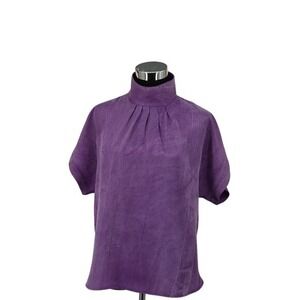 Vintage Bonnie Boynton Faux Suede Blouse sz. M